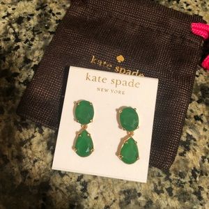 Green Kate Spade earrings